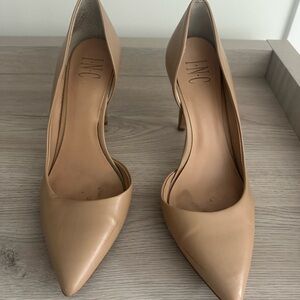 INC International Concepts Beige Pointed D’Orsay Pumps